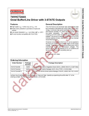 74VHCT244AMTC datasheet  